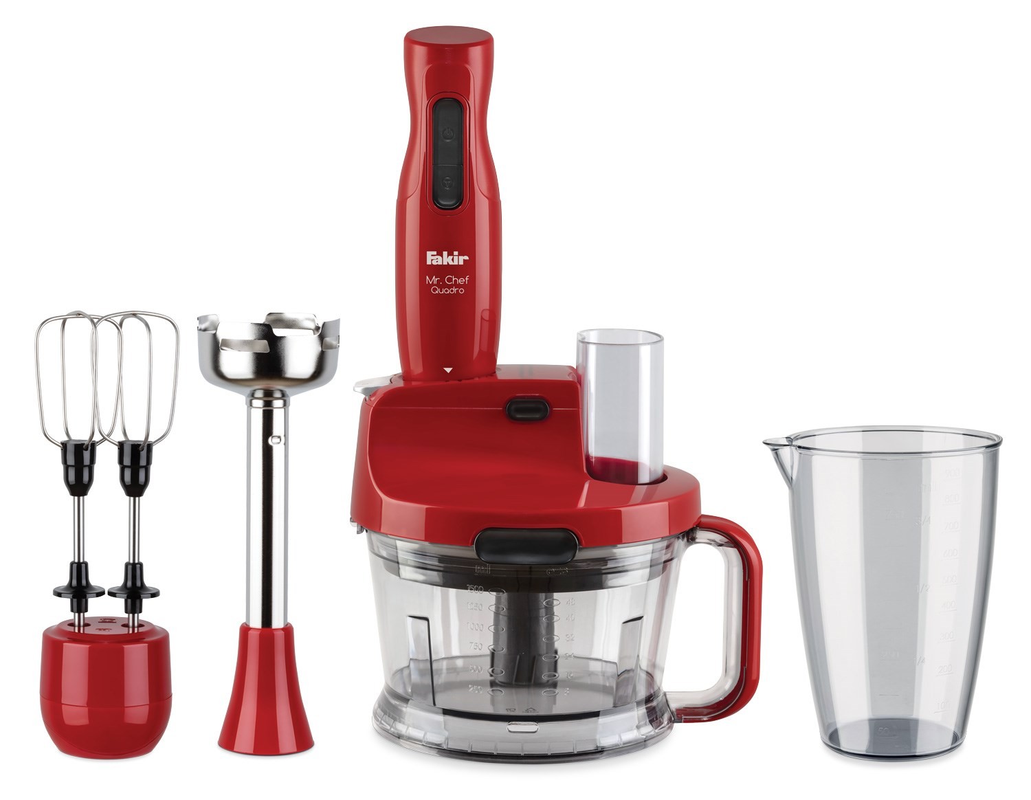 Fakir Mr Chef Quadro Blender Set Rouge