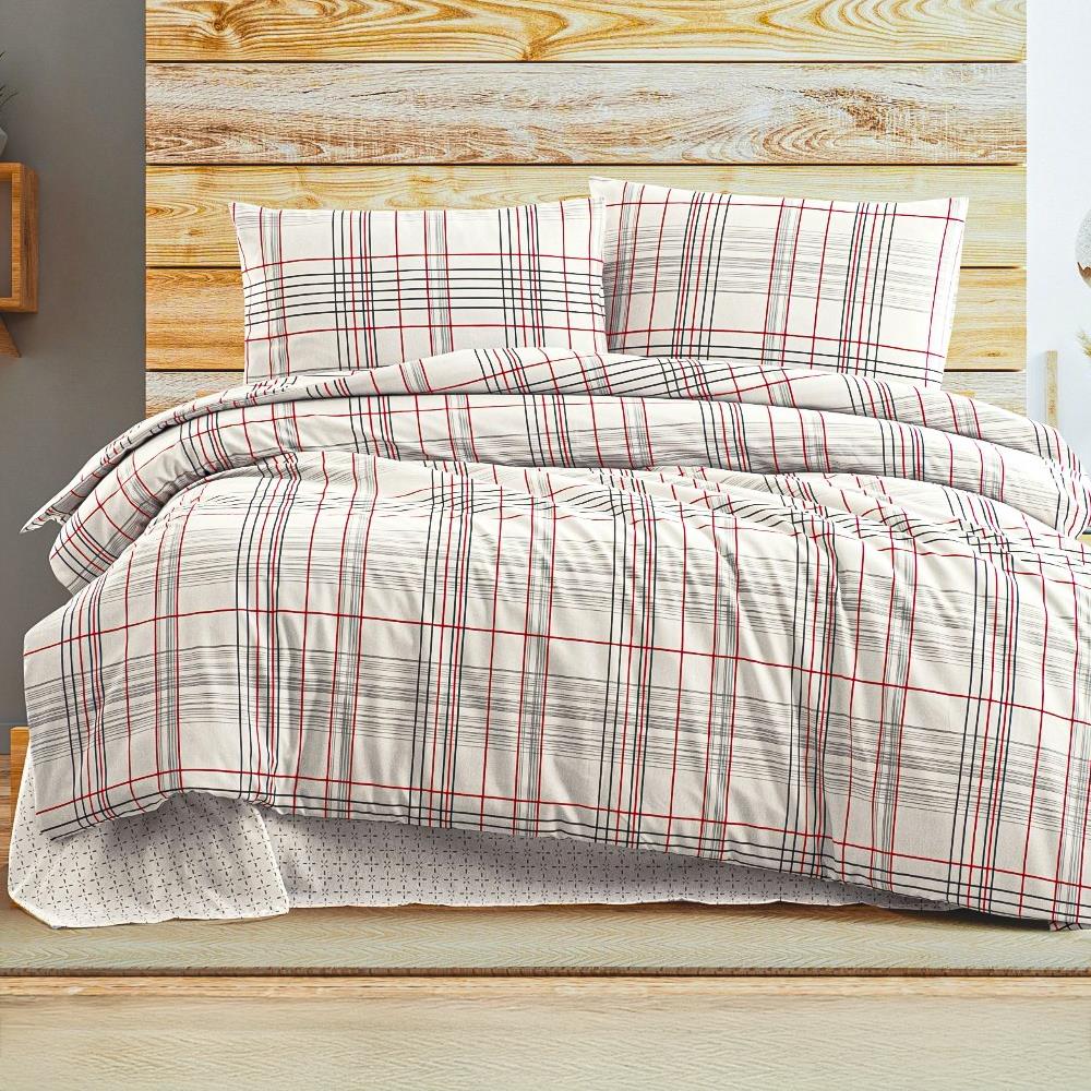 Per Class Çift Kişilik Desenli Nevresim Takımı Stripe - GRİ