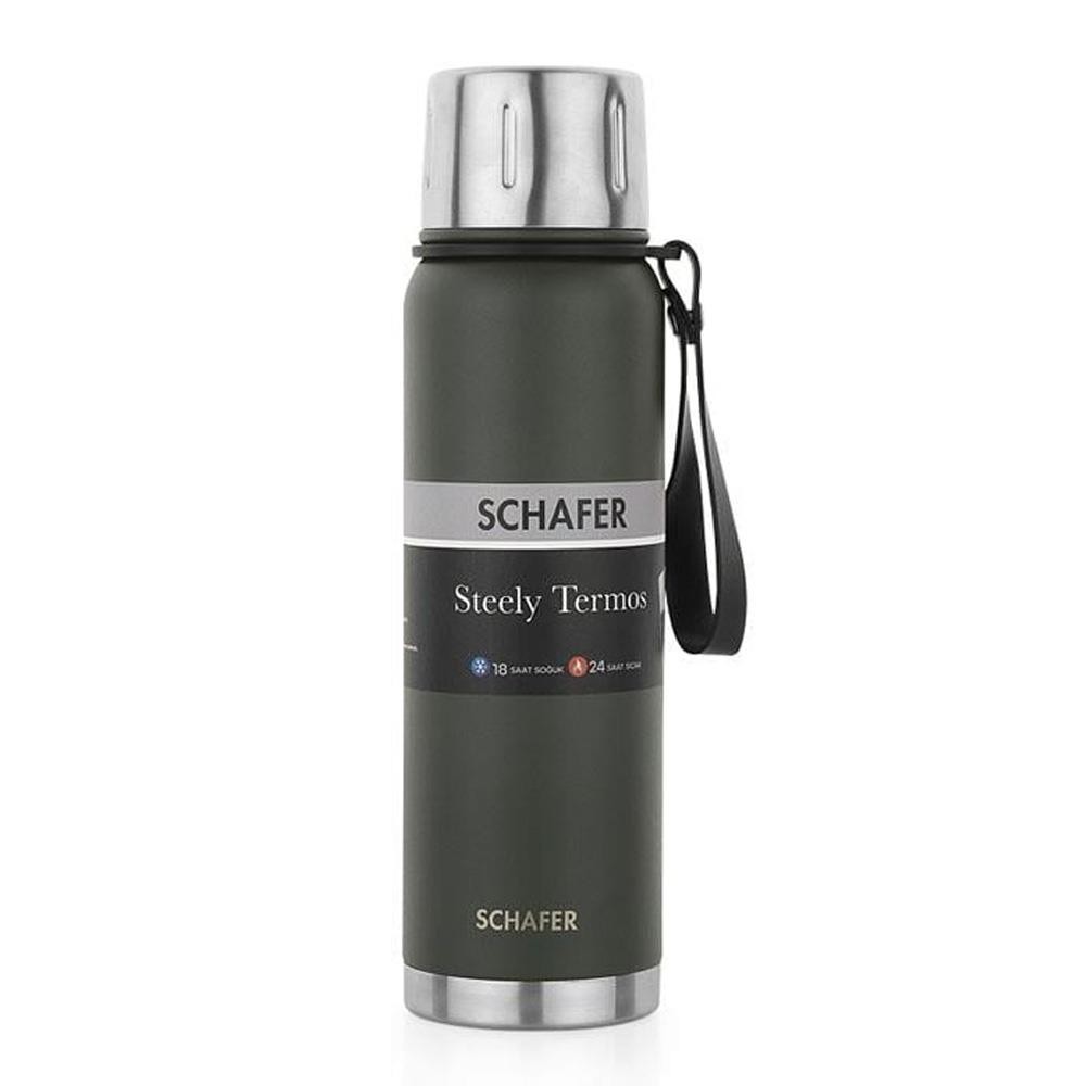 Schafer Steely Termos 750 Ml Yeşil