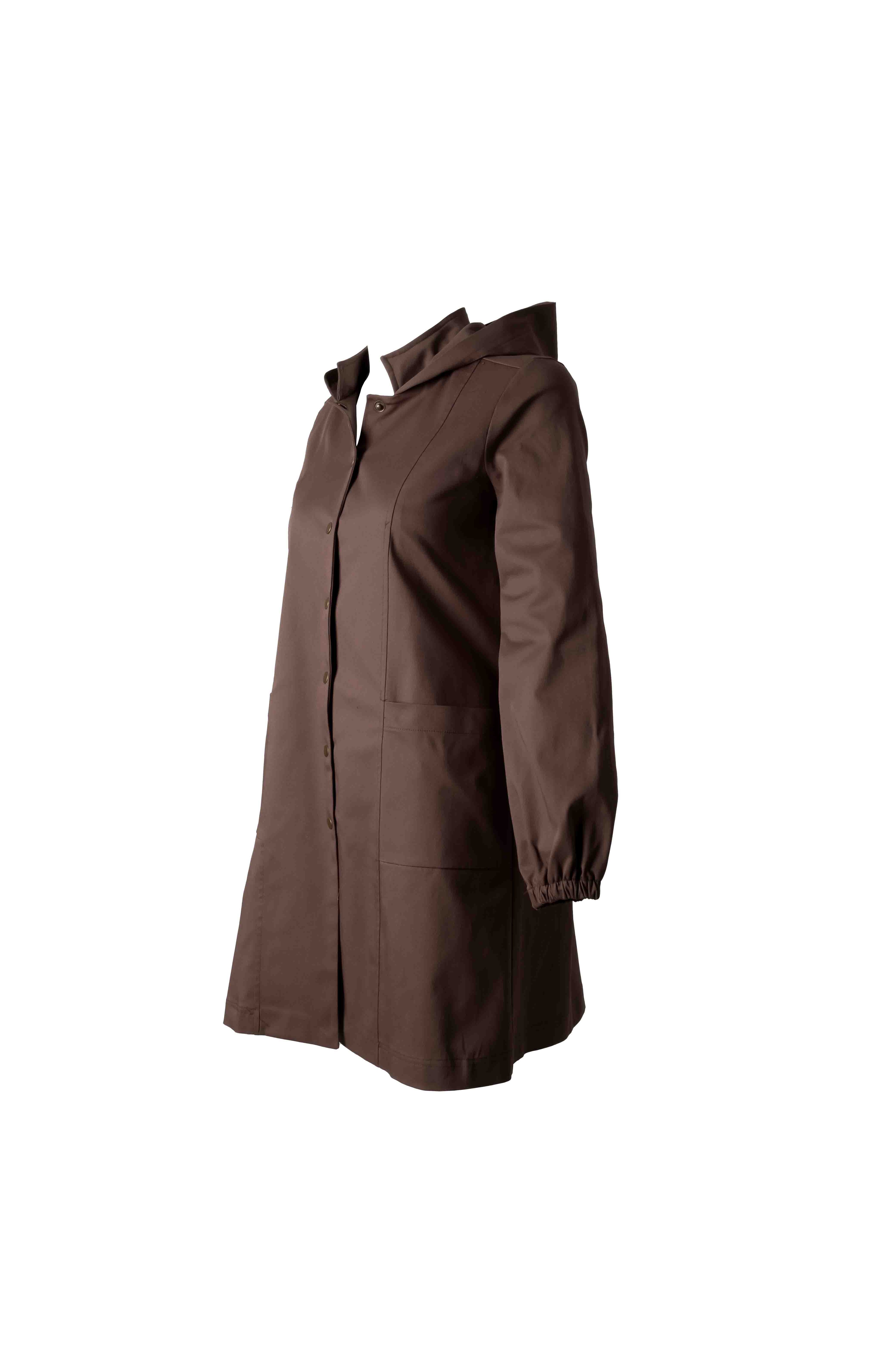 Gabardin Kapüşonlu Parka