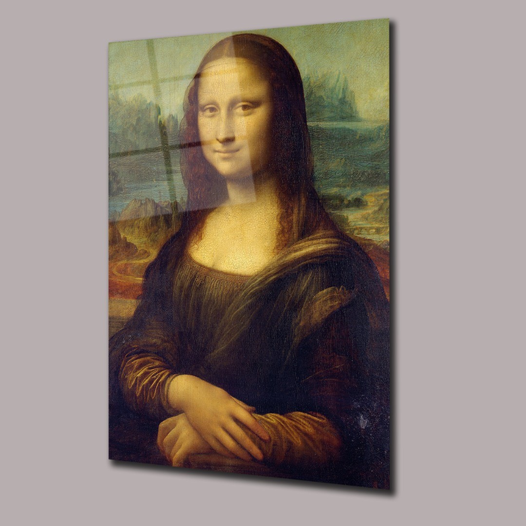 Mona Lisa Başyapıtlar Cam Tablo #PCT0554