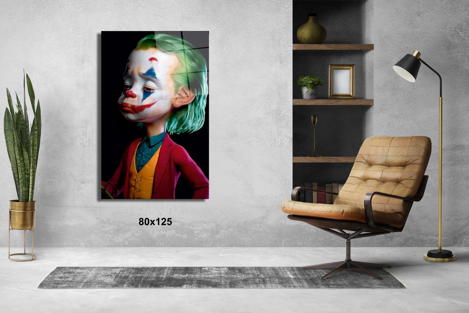 Bebek Joker Sinema Ve Ünlüler Cam Tablo #PCT0877