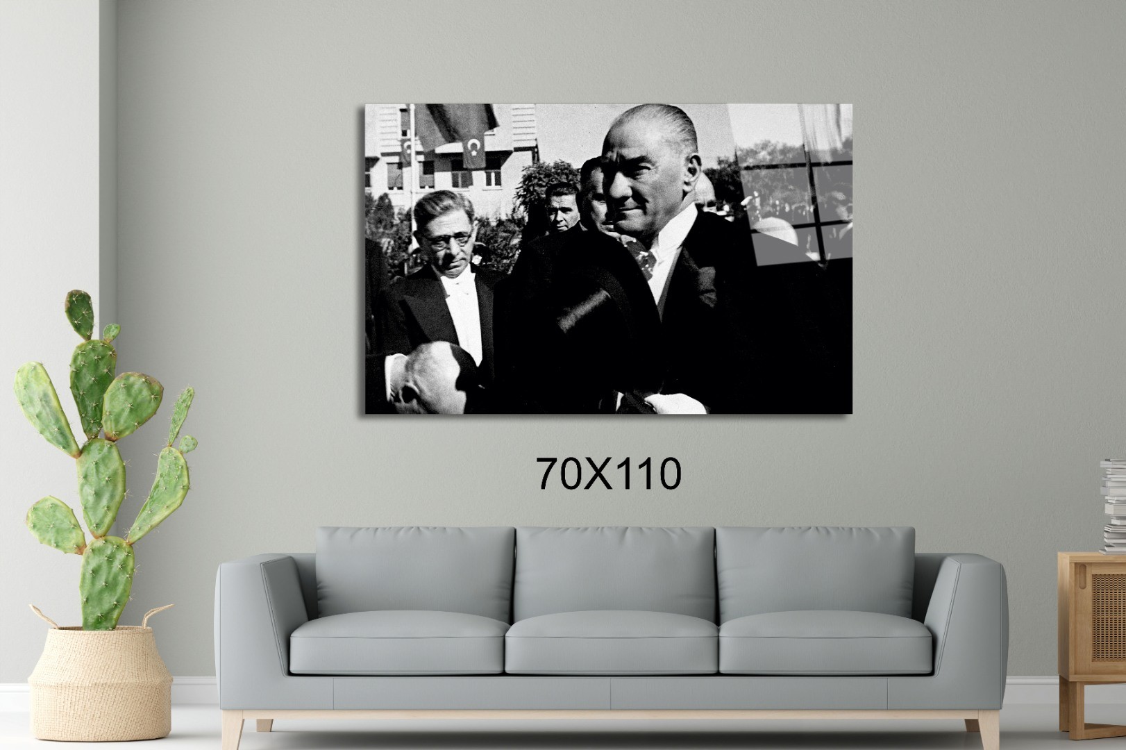 Atatürk 40 Atatürk Ve Türkiye Cam Tablo #PCT0540