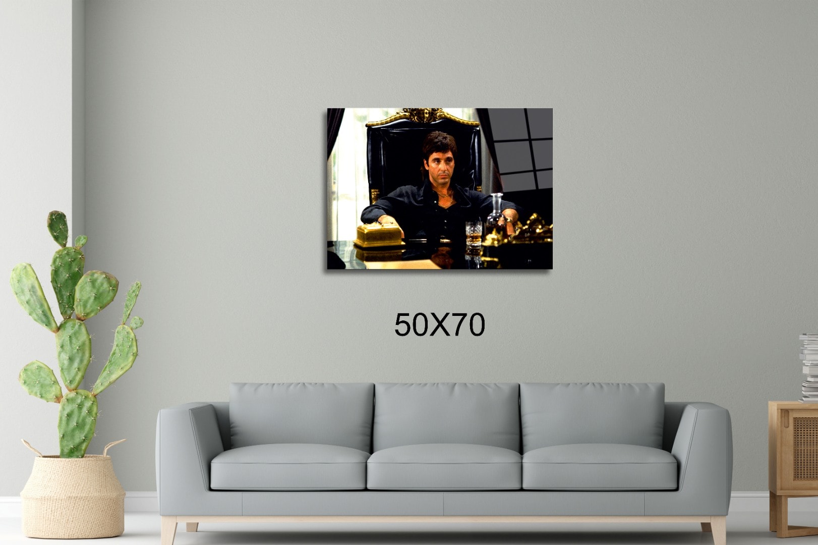Scarface Tony Montana Alpaçino Sinema Ve Ünlüler Cam Tablo #PCT0927