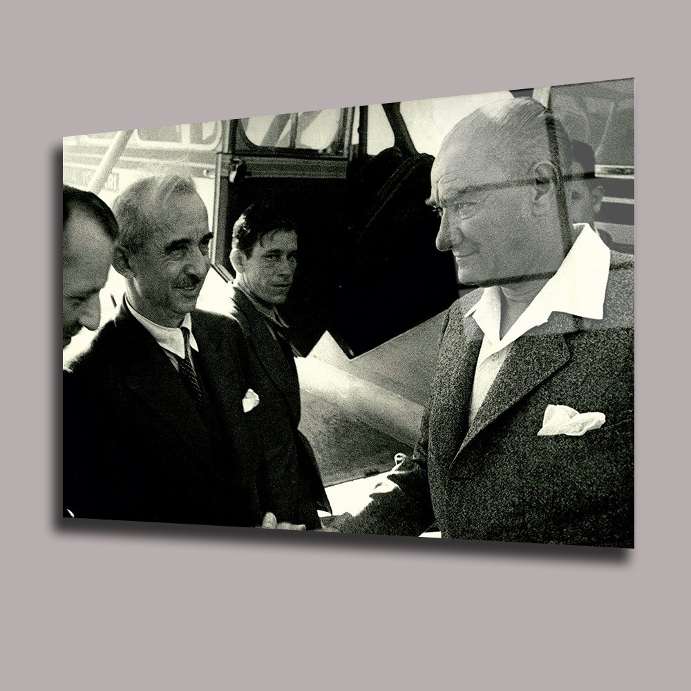 Atatürk 32 Atatürk Ve Türkiye Cam Tablo #PCT0531