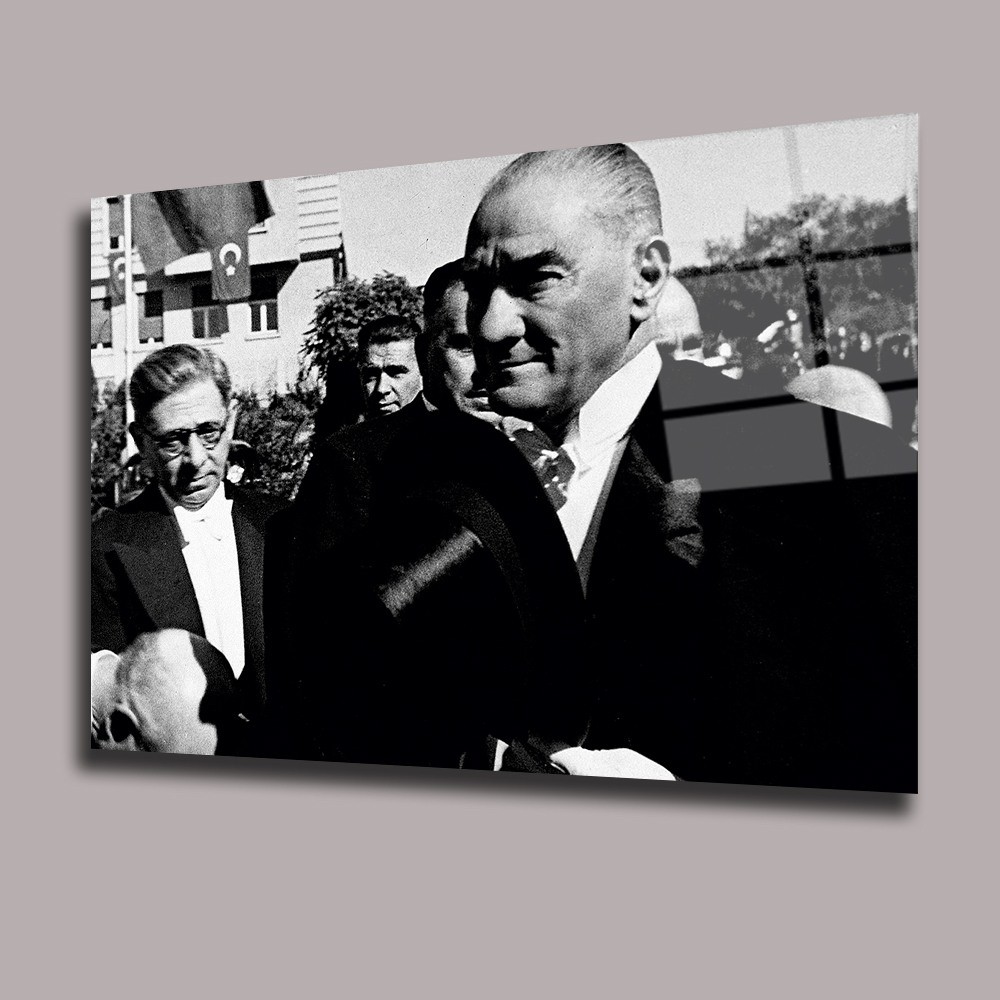 Atatürk 40 Atatürk Ve Türkiye Cam Tablo #PCT0540