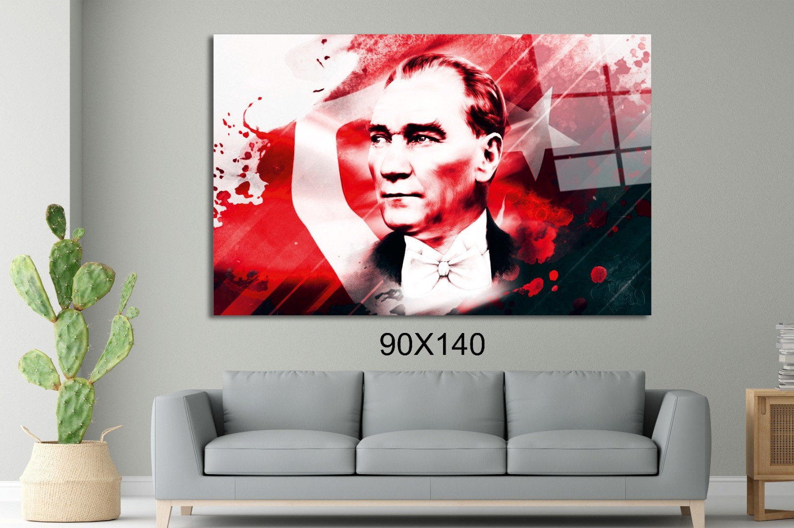 Atatürk 34  Atatürk Ve Türkiye Cam Tablo  #PCT0533