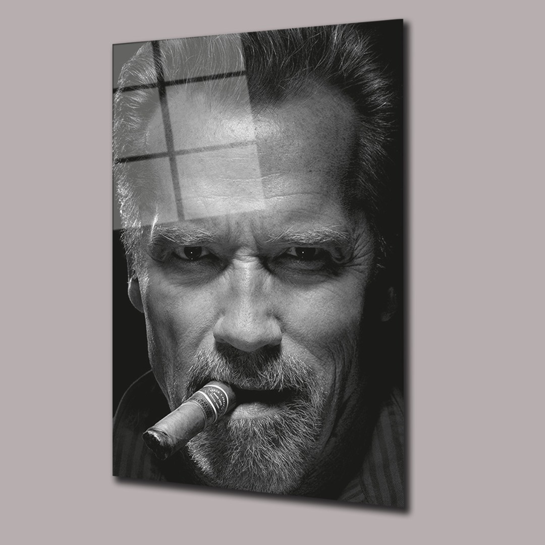 Arnold Schwarzenegger Puro Sinema Ve Ünlüler Cam Tablo #PCT0875