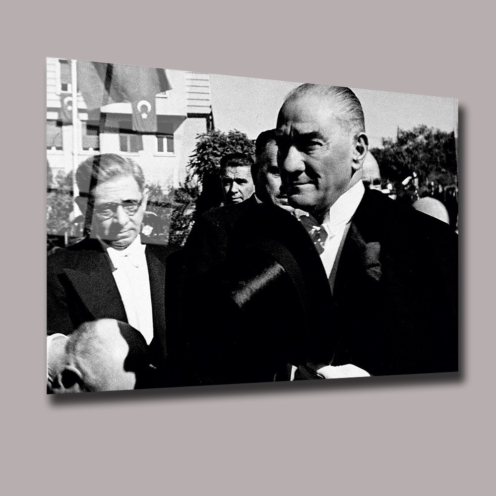 Atatürk 40 Atatürk Ve Türkiye Cam Tablo #PCT0540