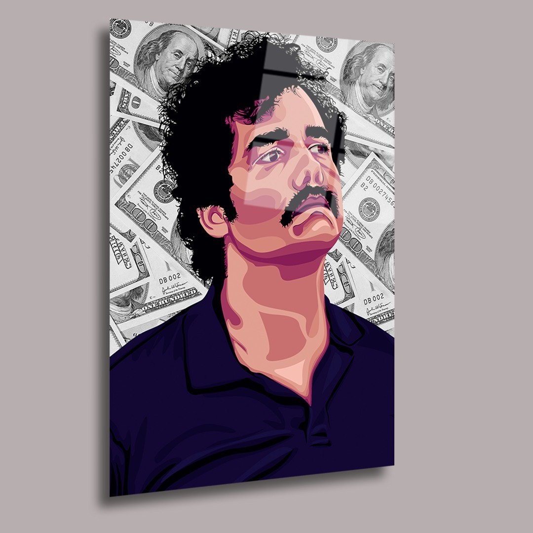 Pablo Emilio Escobar Gaviria Sinema Ve Ünlüler Cam Tablo #PCT0900