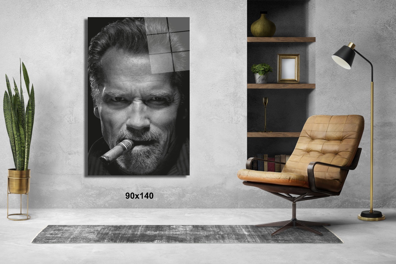 Arnold Schwarzenegger Puro Sinema Ve Ünlüler Cam Tablo #PCT0875