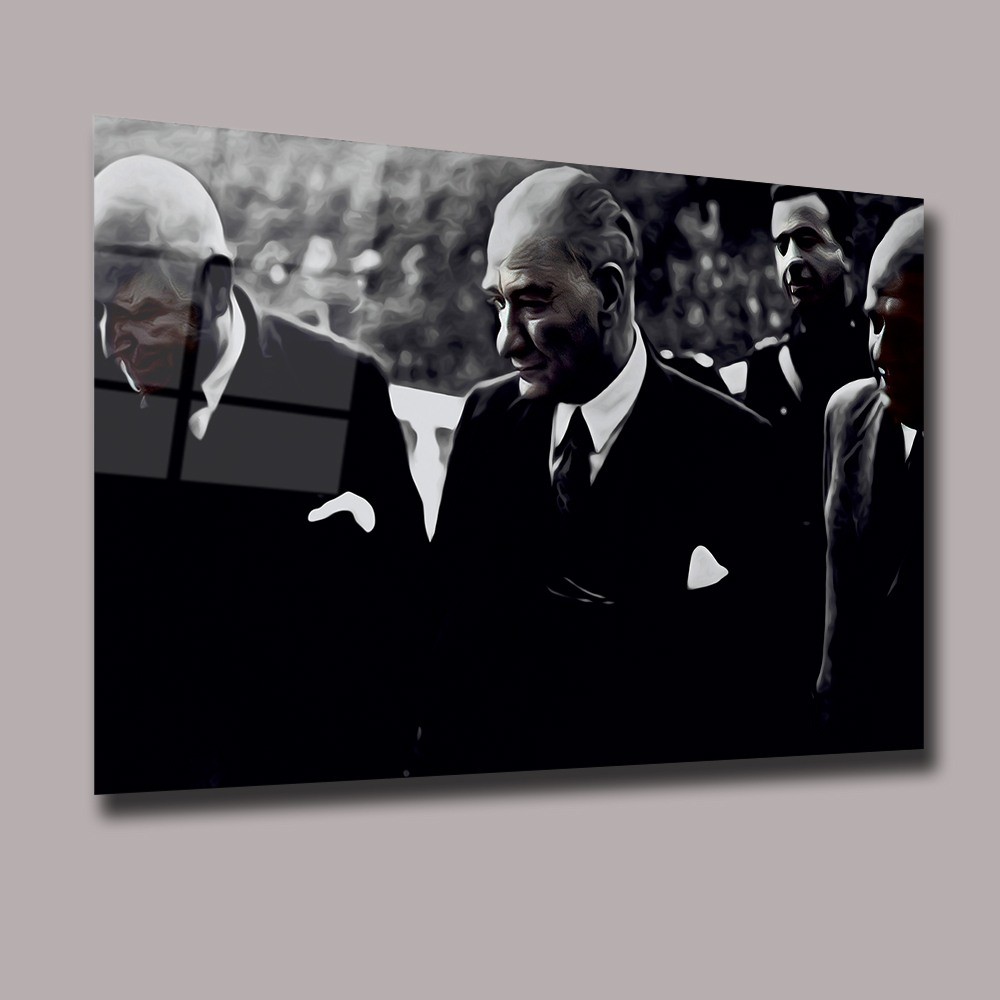 Atatürk 43 Atatürk Ve Türkiye Cam Tablo #PCT0546