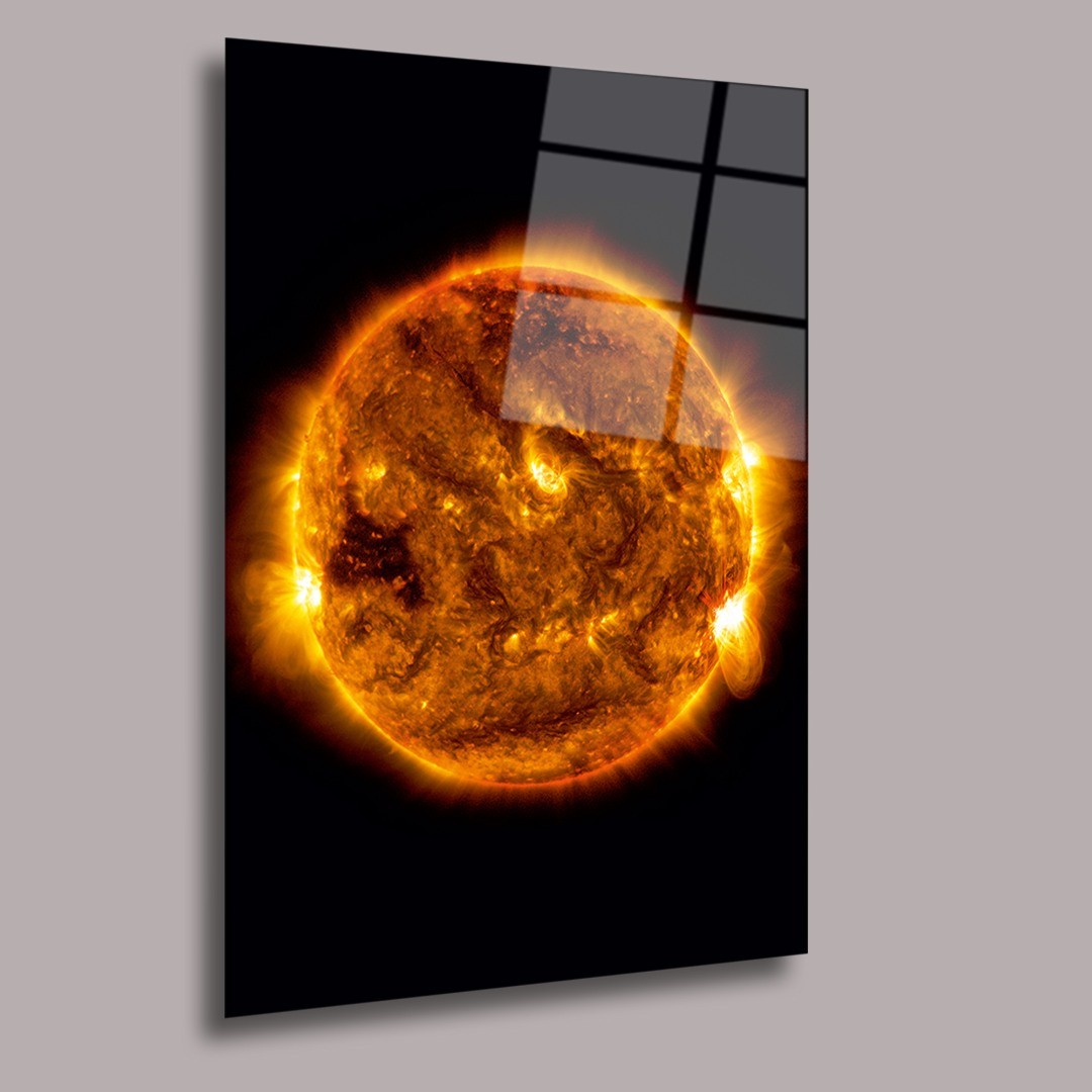 Güneşteki Patlamalar Uzay Ve Bilim Cam Tablo #PCT0947