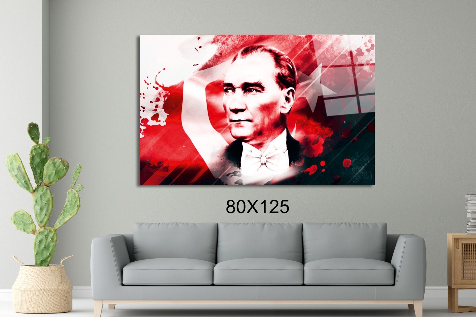 Atatürk 34  Atatürk Ve Türkiye Cam Tablo  #PCT0533