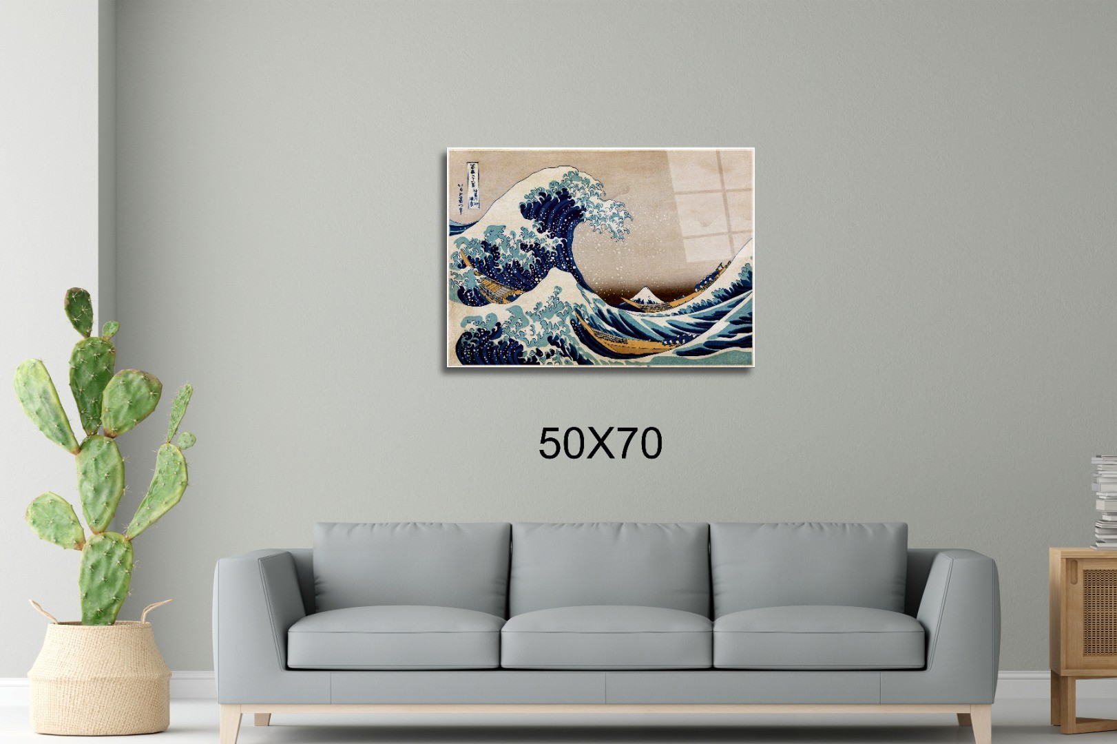 Wave Of Kanagawa Katsushika Hokusai Başyapıtlar Cam Tablo #PCT0556