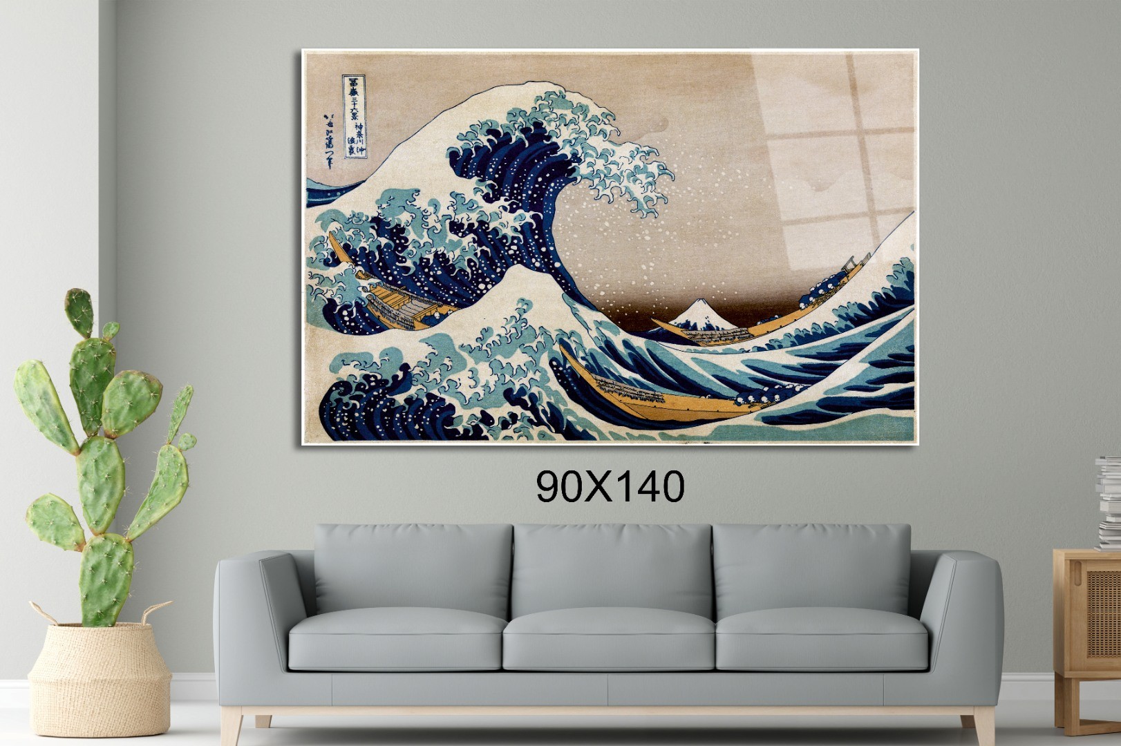 Wave Of Kanagawa Katsushika Hokusai Başyapıtlar Cam Tablo #PCT0556