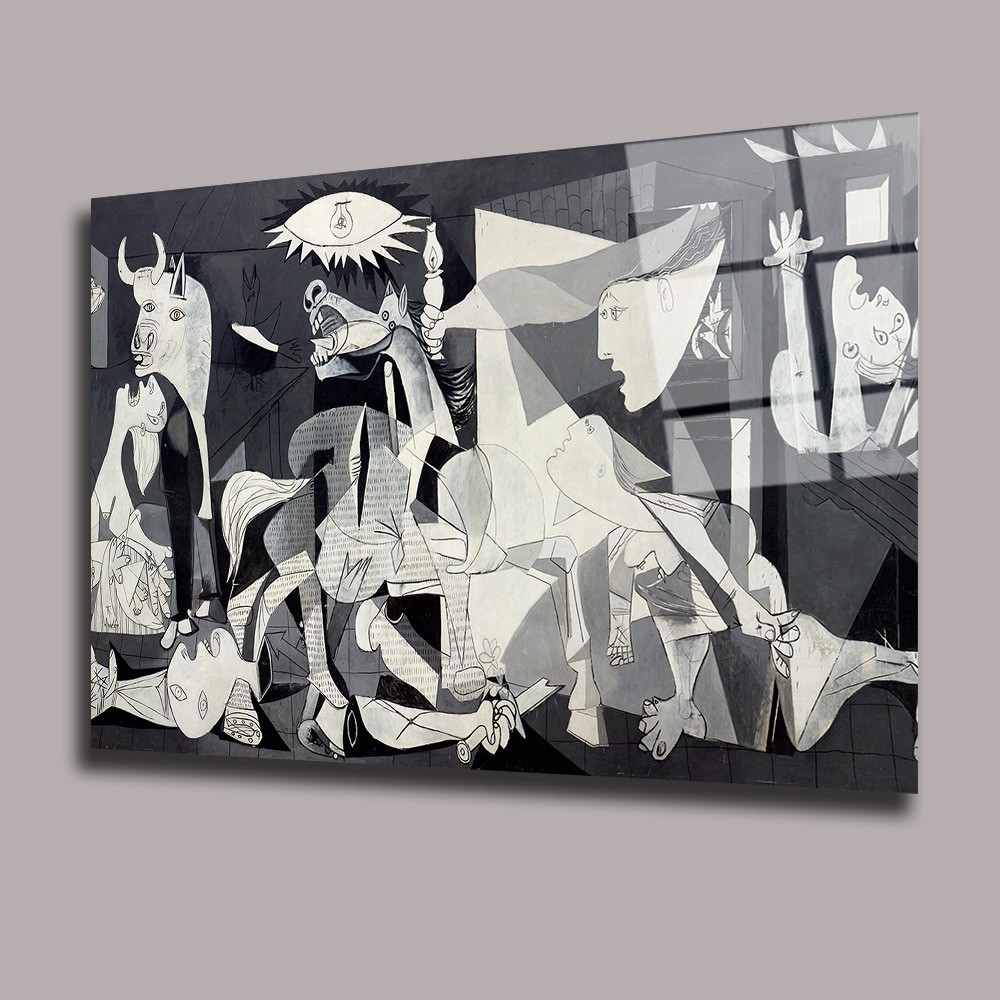 Guernica-Pablo Picasso Başyapıtlar Cam Tablo #PCT0562