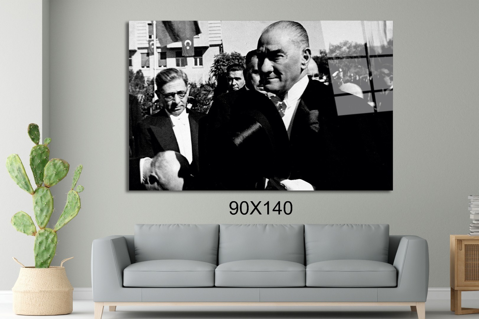 Atatürk 40 Atatürk Ve Türkiye Cam Tablo #PCT0540