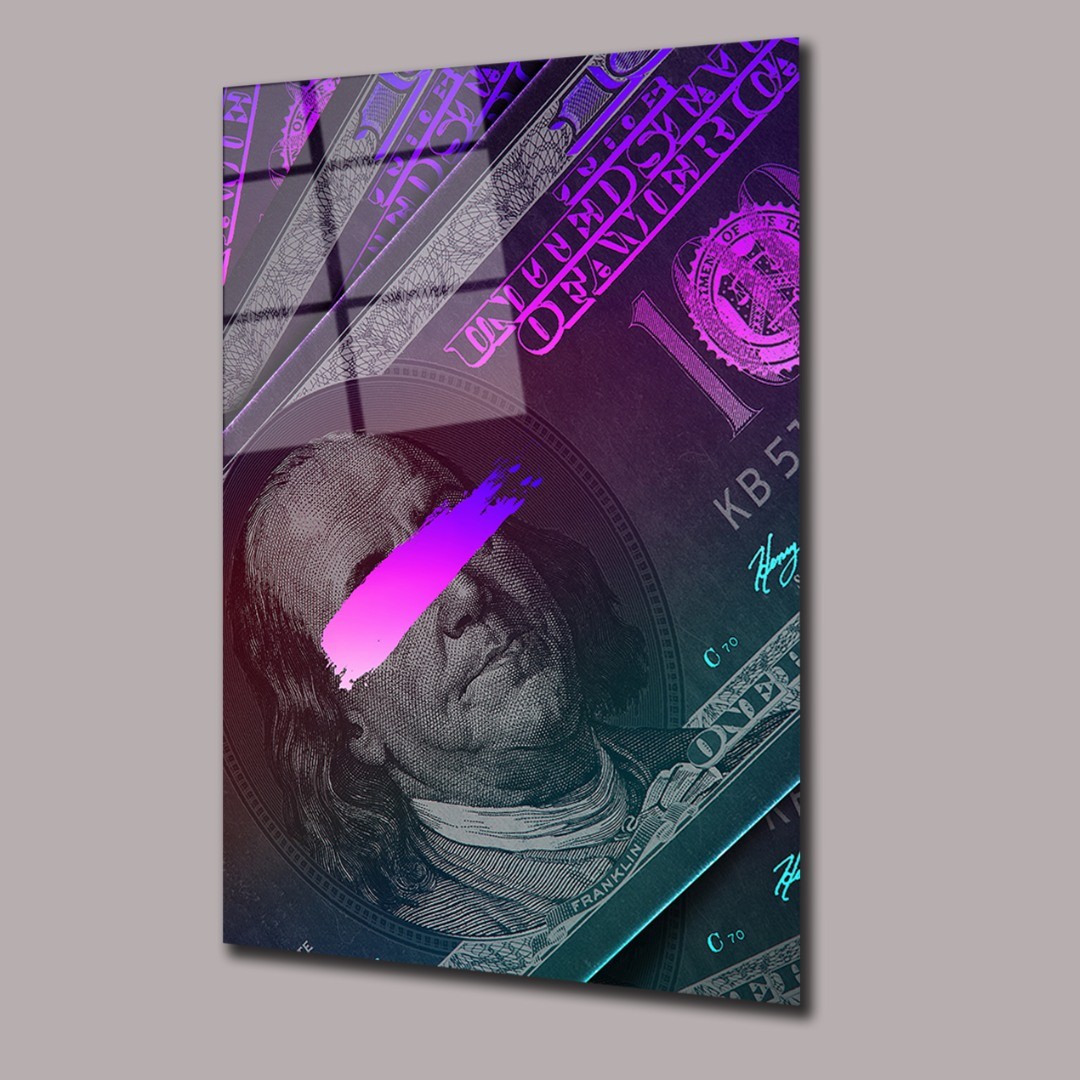 Yarım Dolar Resmi  Dolar Cam Tablo #PCT0798