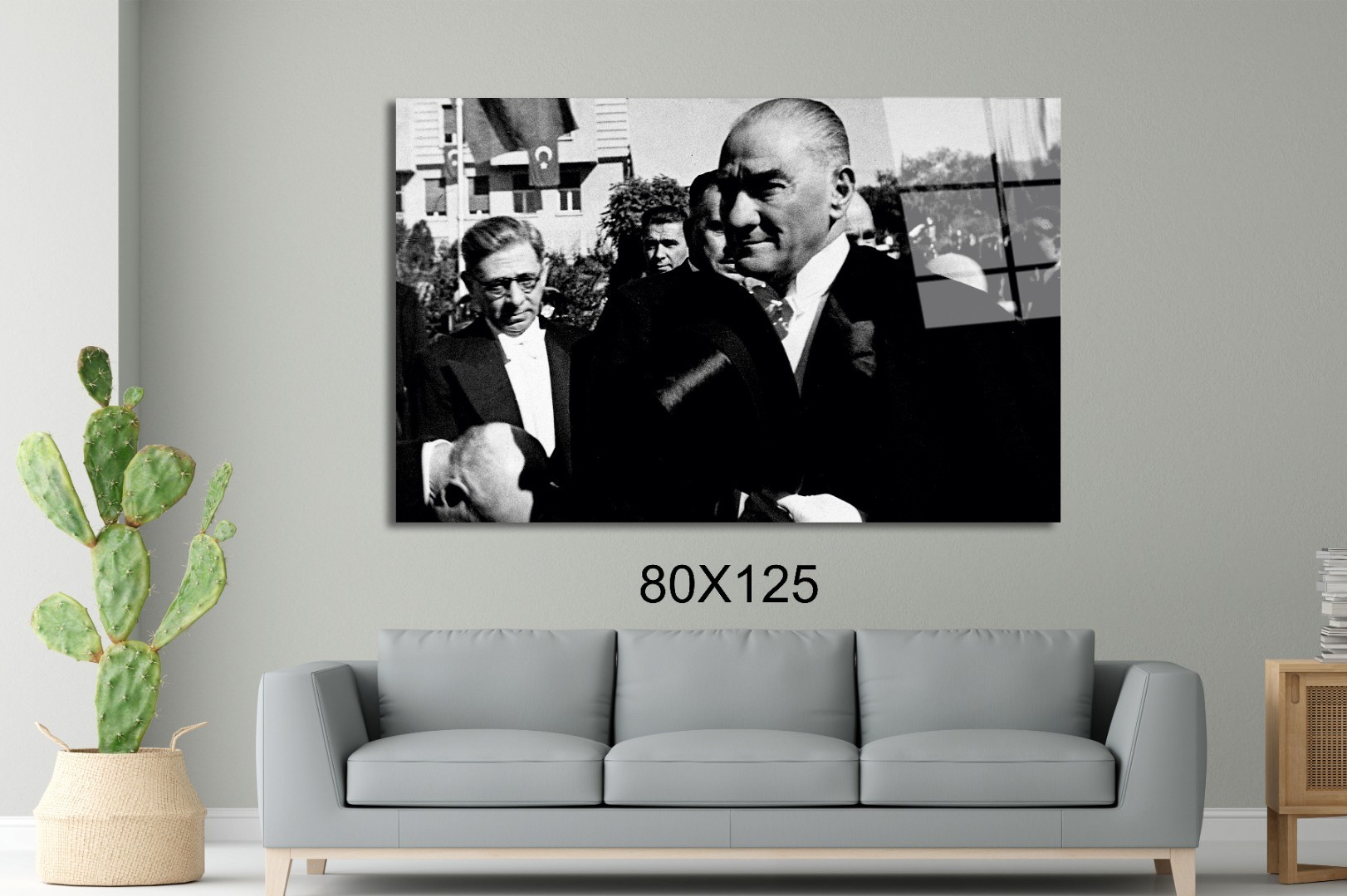 Atatürk 40 Atatürk Ve Türkiye Cam Tablo #PCT0540