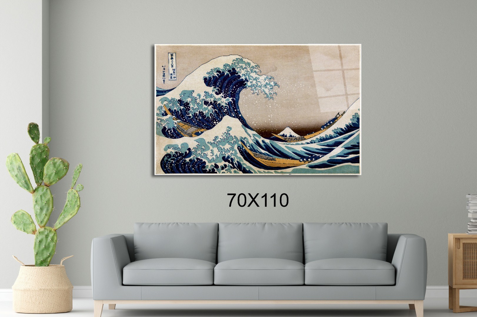 Wave Of Kanagawa Katsushika Hokusai Başyapıtlar Cam Tablo #PCT0556