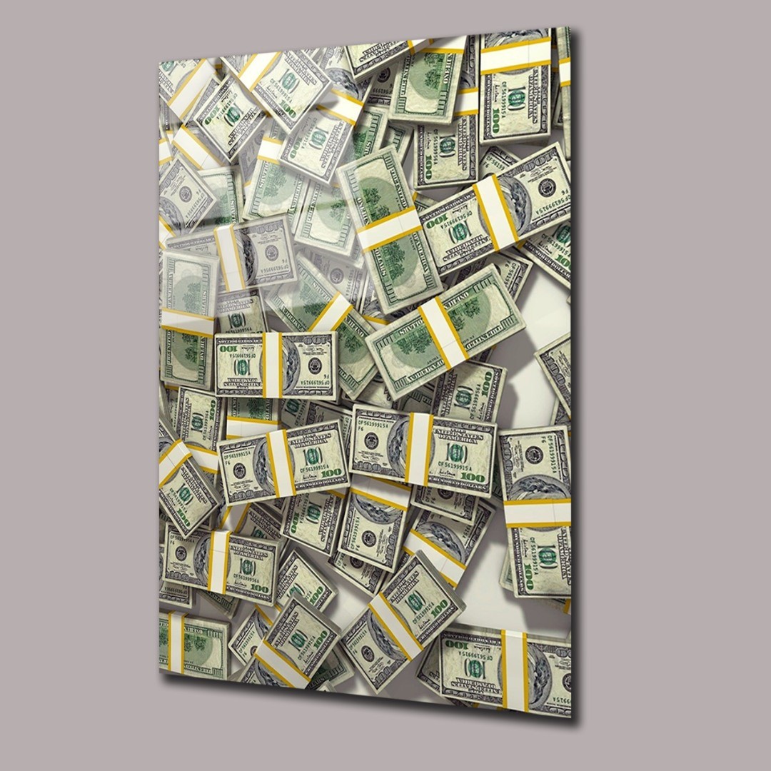 Dolar Balyaları  Dolar Cam Tablo #PCT0795