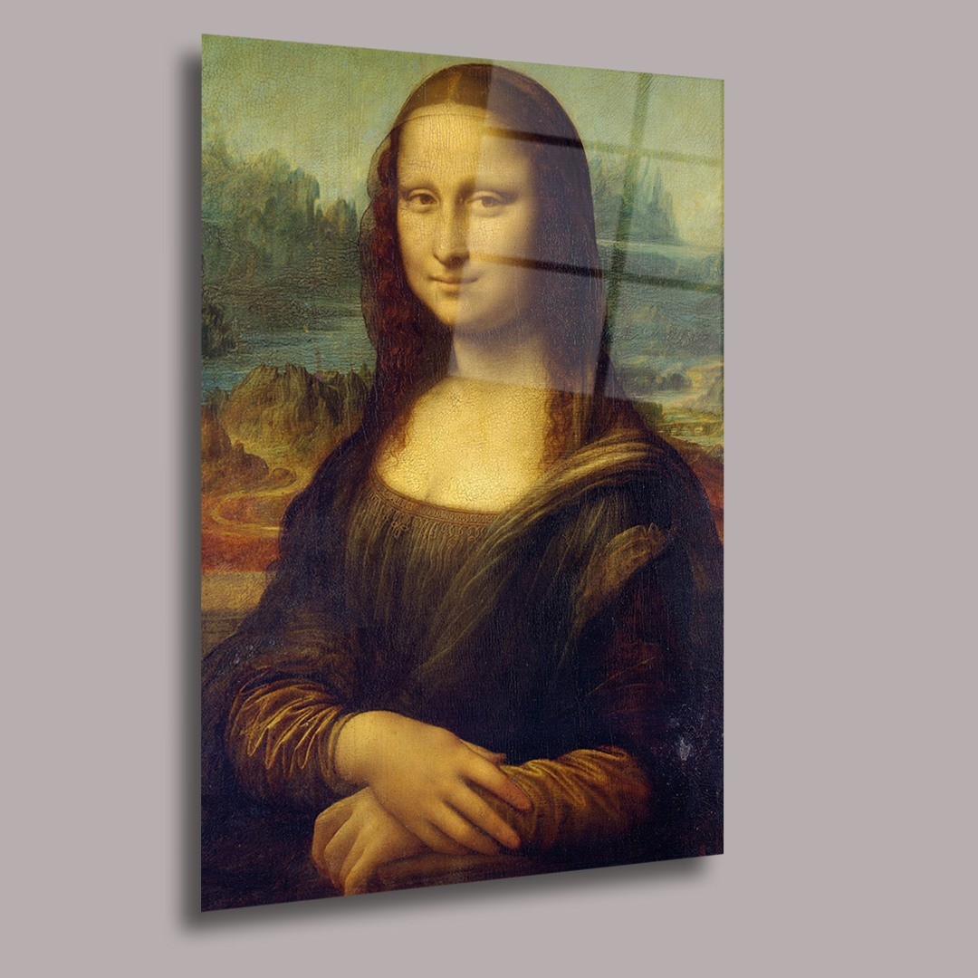 Mona Lisa Başyapıtlar Cam Tablo #PCT0554