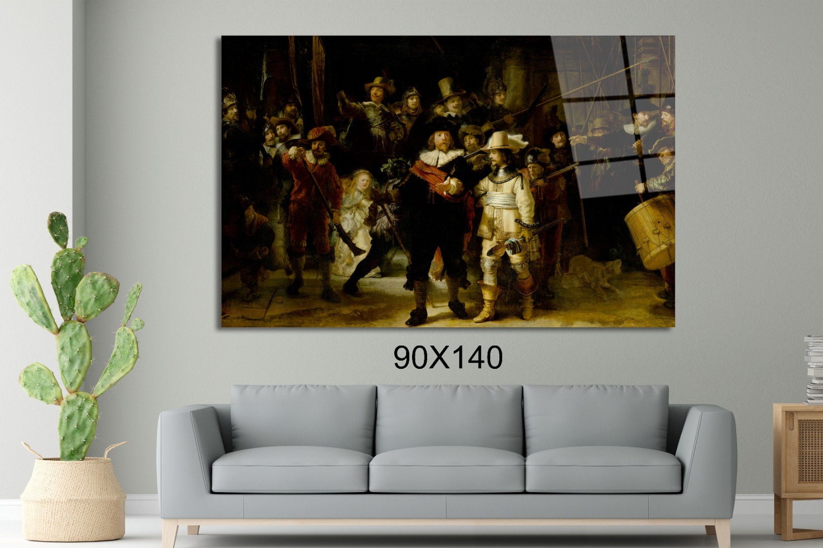 The Nightwatch - Rembrandt Başyapıtlar Cam Tablo #PCT0575