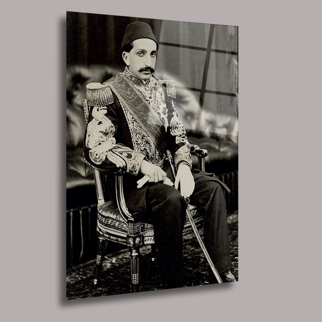 II. Abdülhamid Han Arşiv Cam Tablo #PCT0485