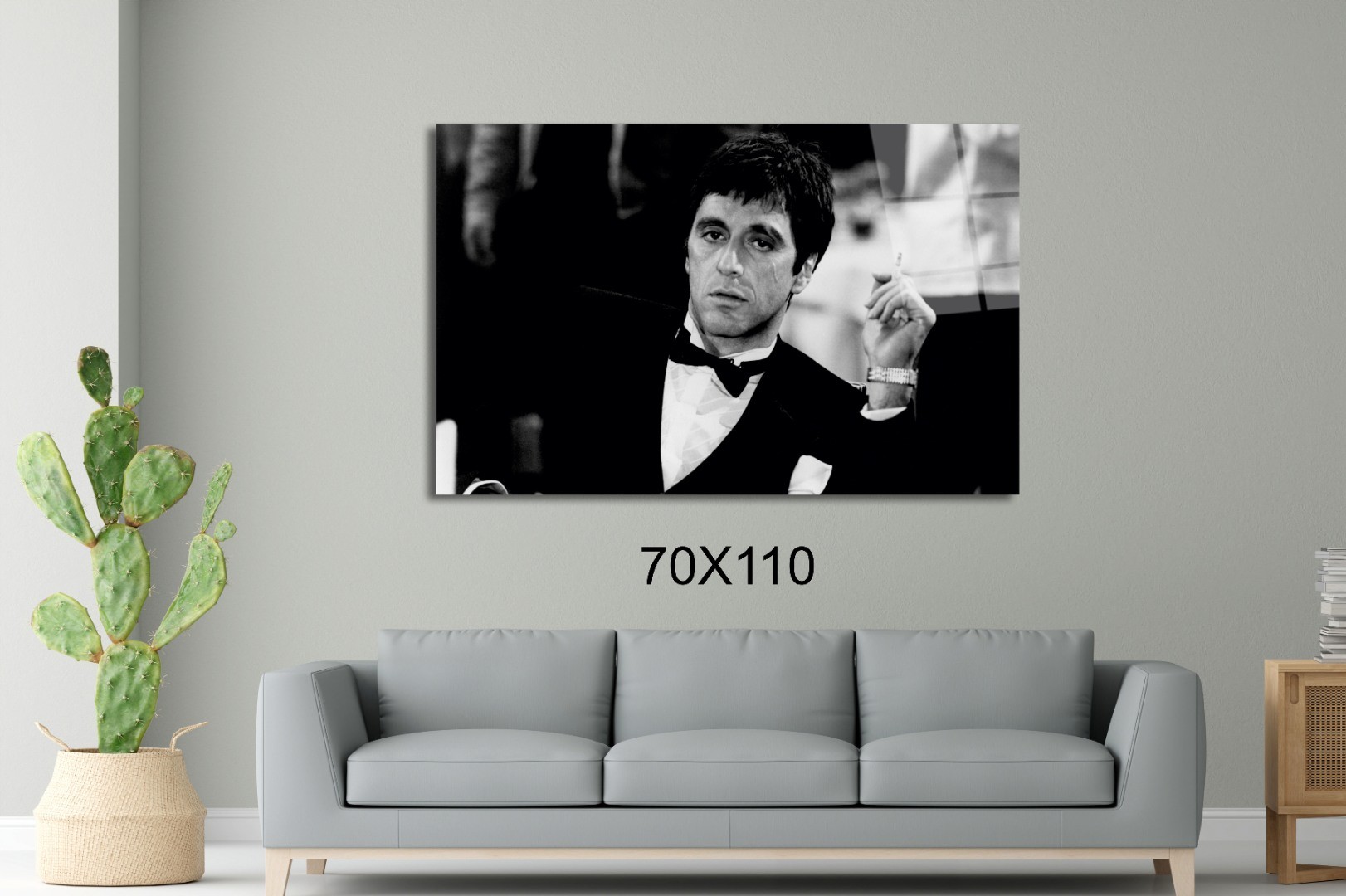 Takım Elbiseli Alpacino- Tony Montana Sinema Ve Ünlüler Cam Tablo #PCT0937