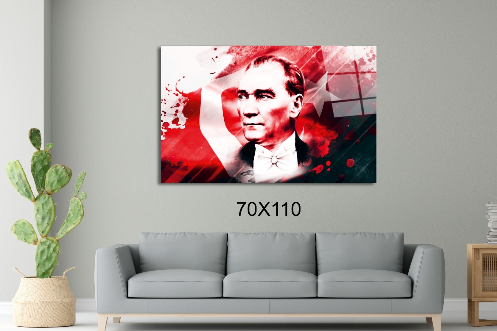 Atatürk 34  Atatürk Ve Türkiye Cam Tablo  #PCT0533