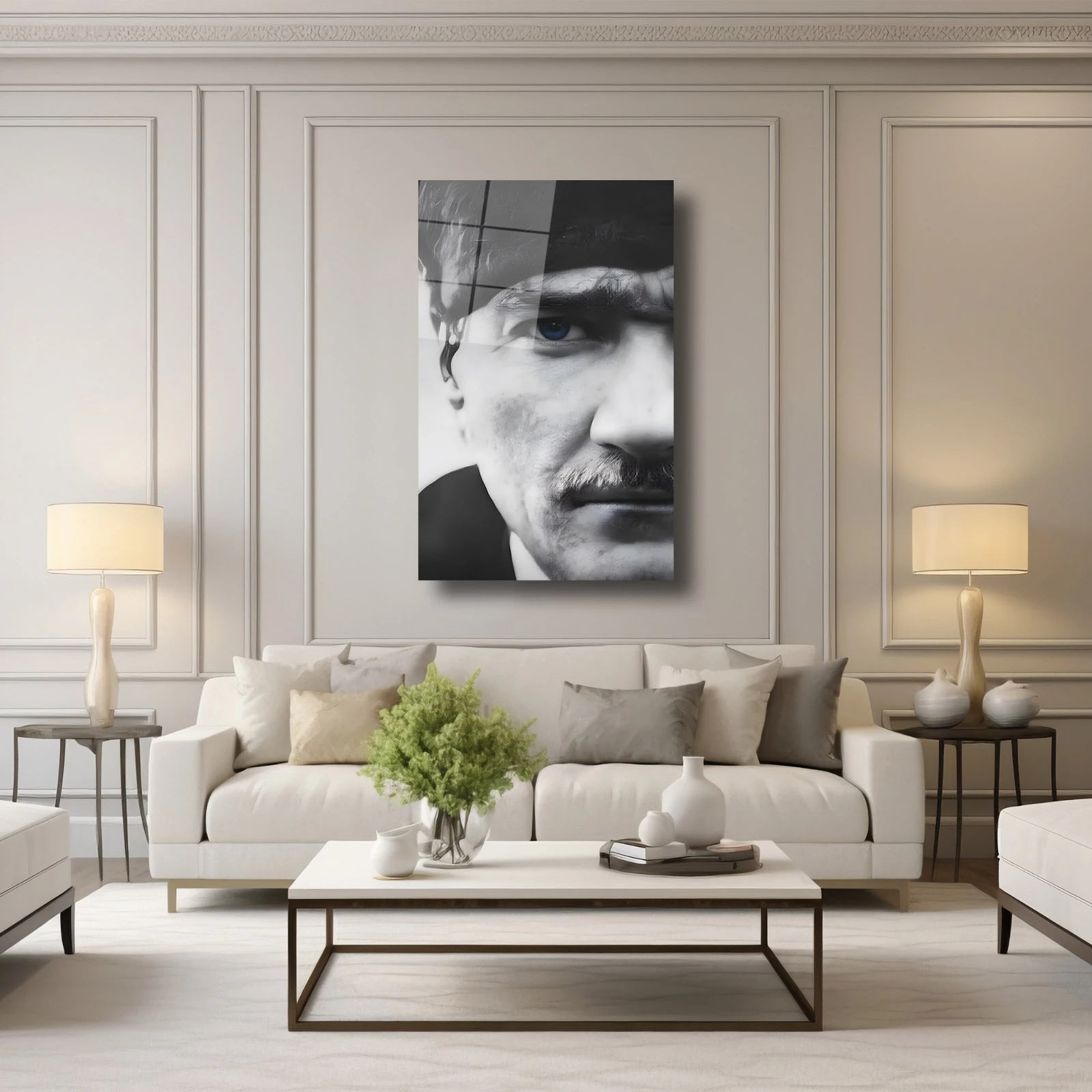 Mustafa Kemal Atatürk'ün Asil İfadesi Cam Tablo #PCT2002