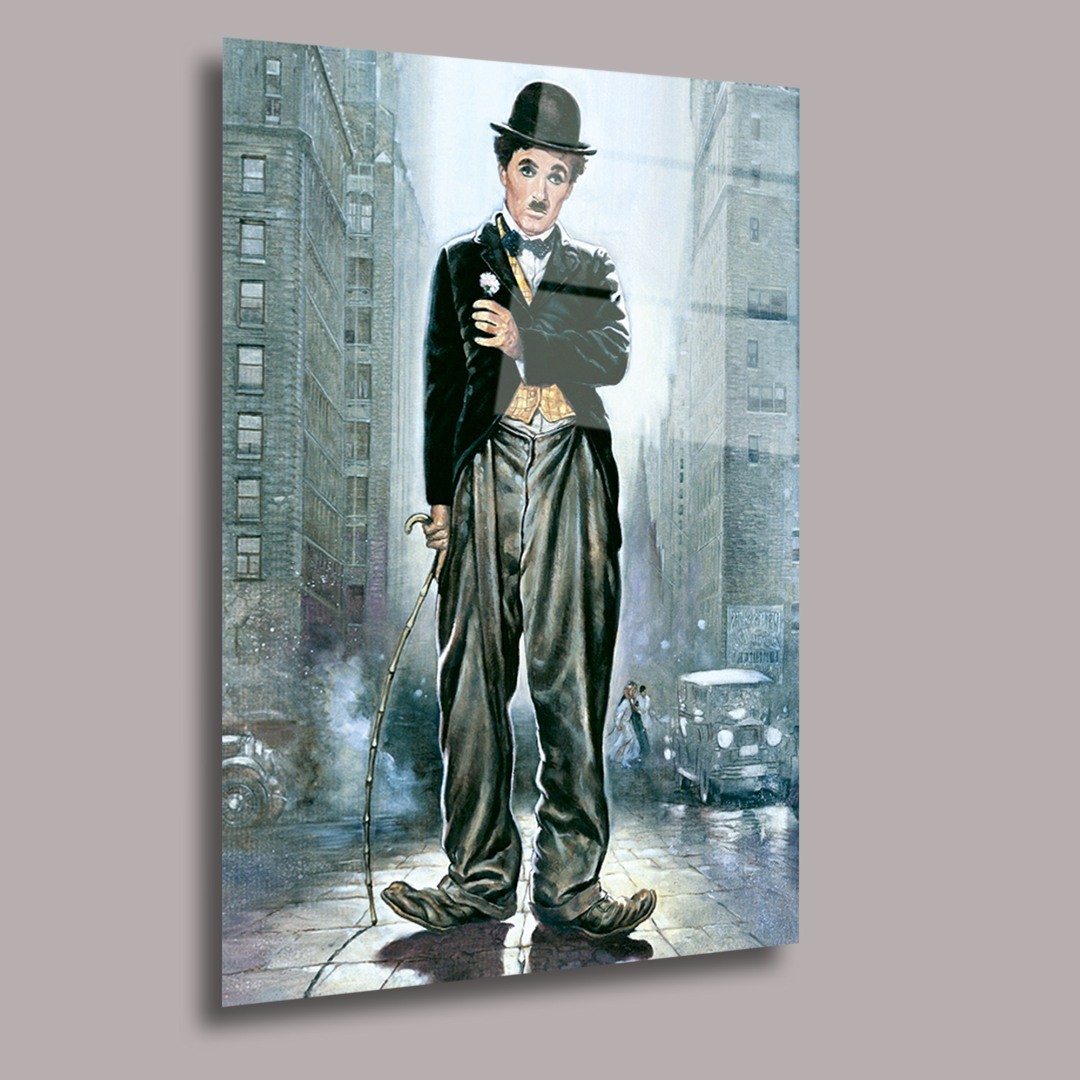 Charlie Chaplin - The Kid Sinema Ve Ünlüler Cam Tablo #PCT0879