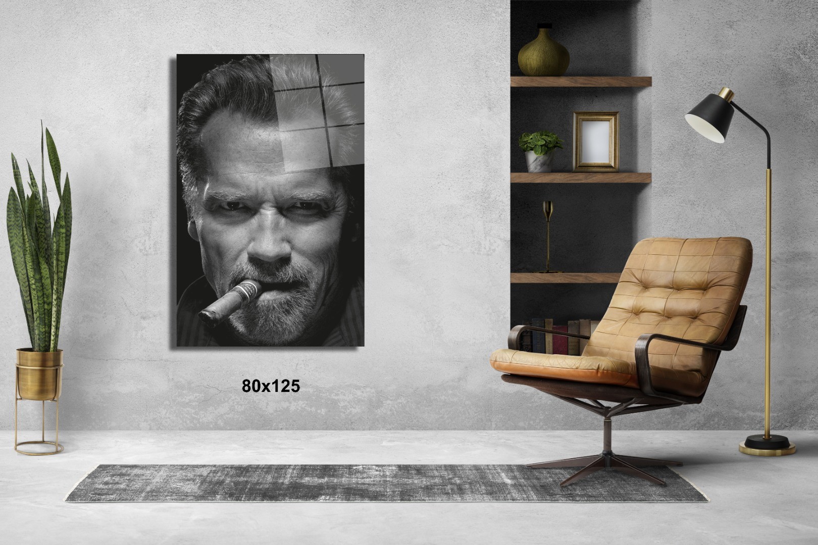 Arnold Schwarzenegger Puro Sinema Ve Ünlüler Cam Tablo #PCT0875