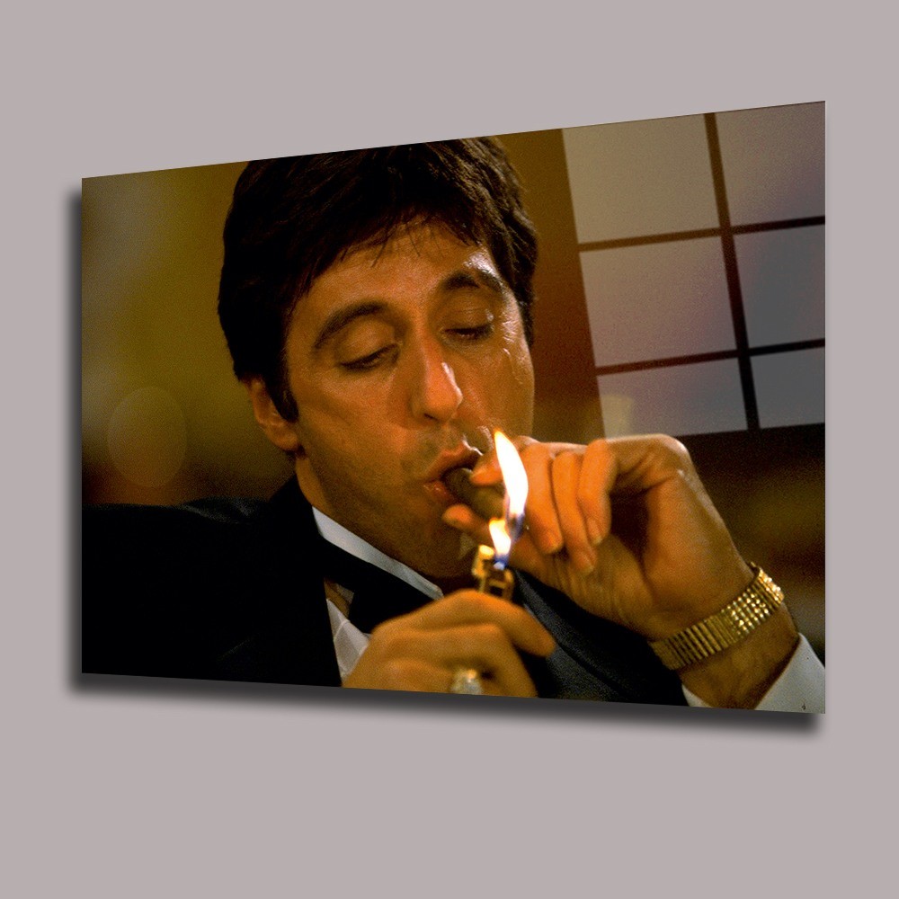 Al Pacino Scarface Sinema Ve Ünlüler Cam Tablo #PCT0922