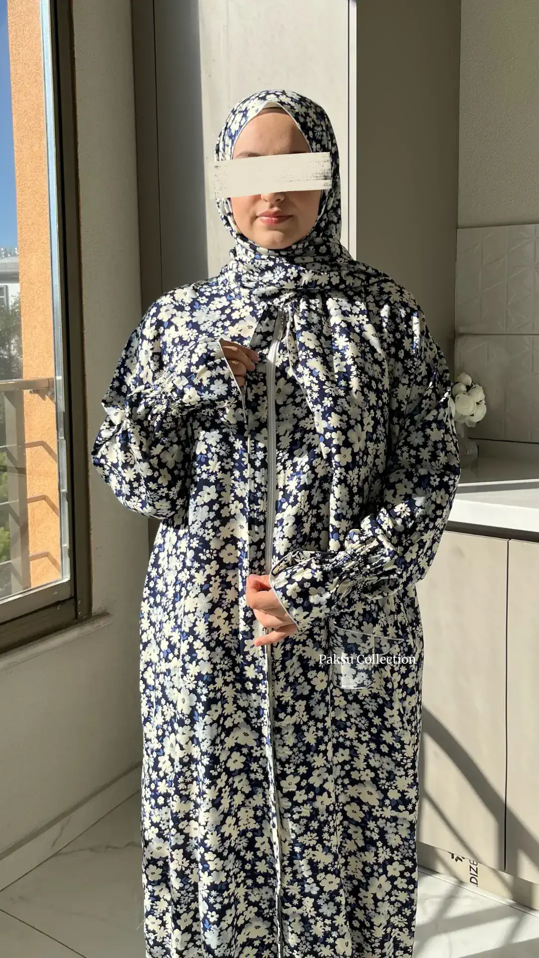 Desen Şallı Namaz Elbisesi