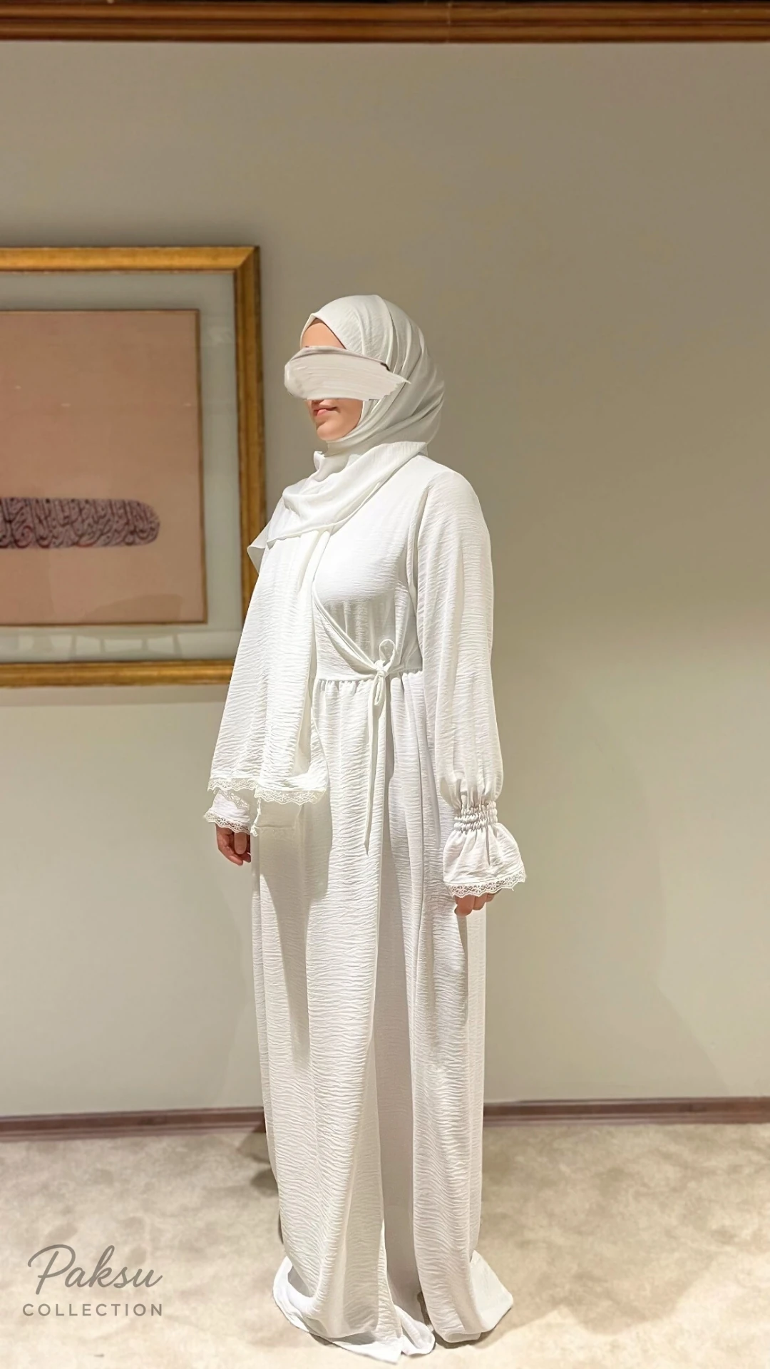 Sultan Koleksiyon Kruvaze Namaz Elbisesi Ferace