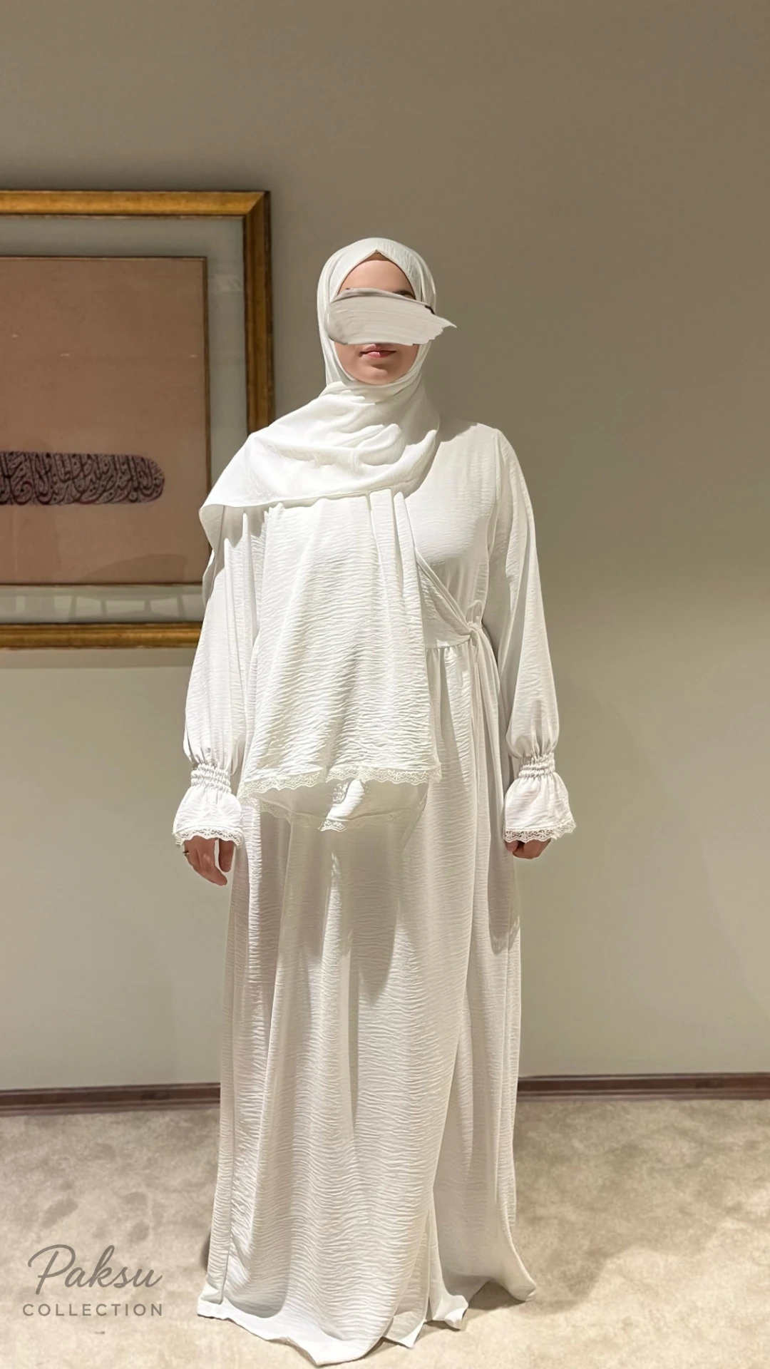 Sultan Koleksiyon Kruvaze Namaz Elbisesi Ferace