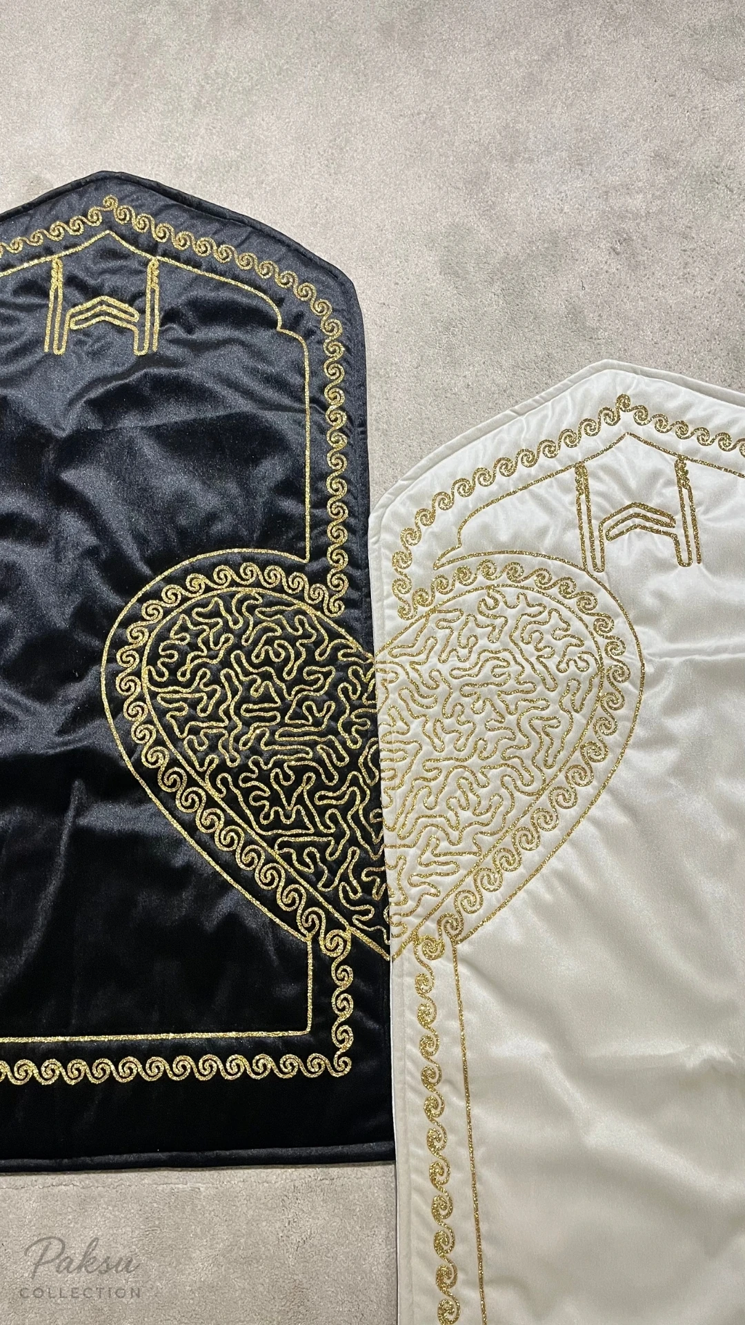 Kalpli Çift Seccadesi Seti – Meşk Koleksiyonu