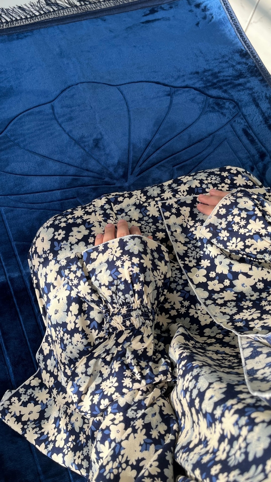 Desen Şallı Namaz Elbisesi