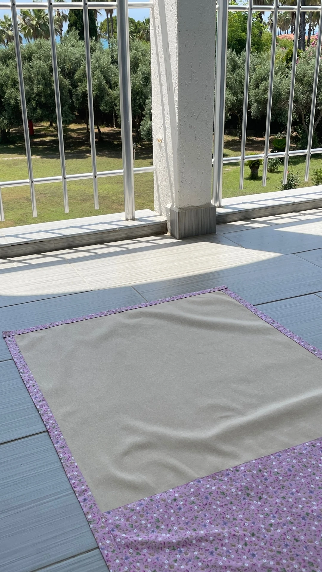 Keten Çiçekli Seccade