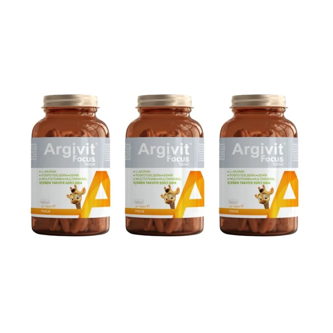 Argivit Focus Tablets - 3 Packs