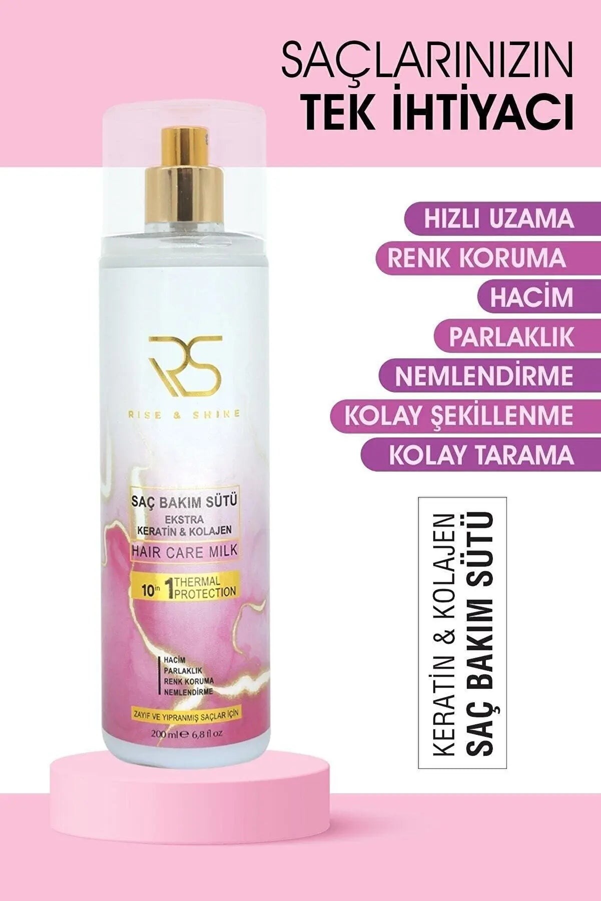 Keratin Collagen Hair Care Milk 200 ml