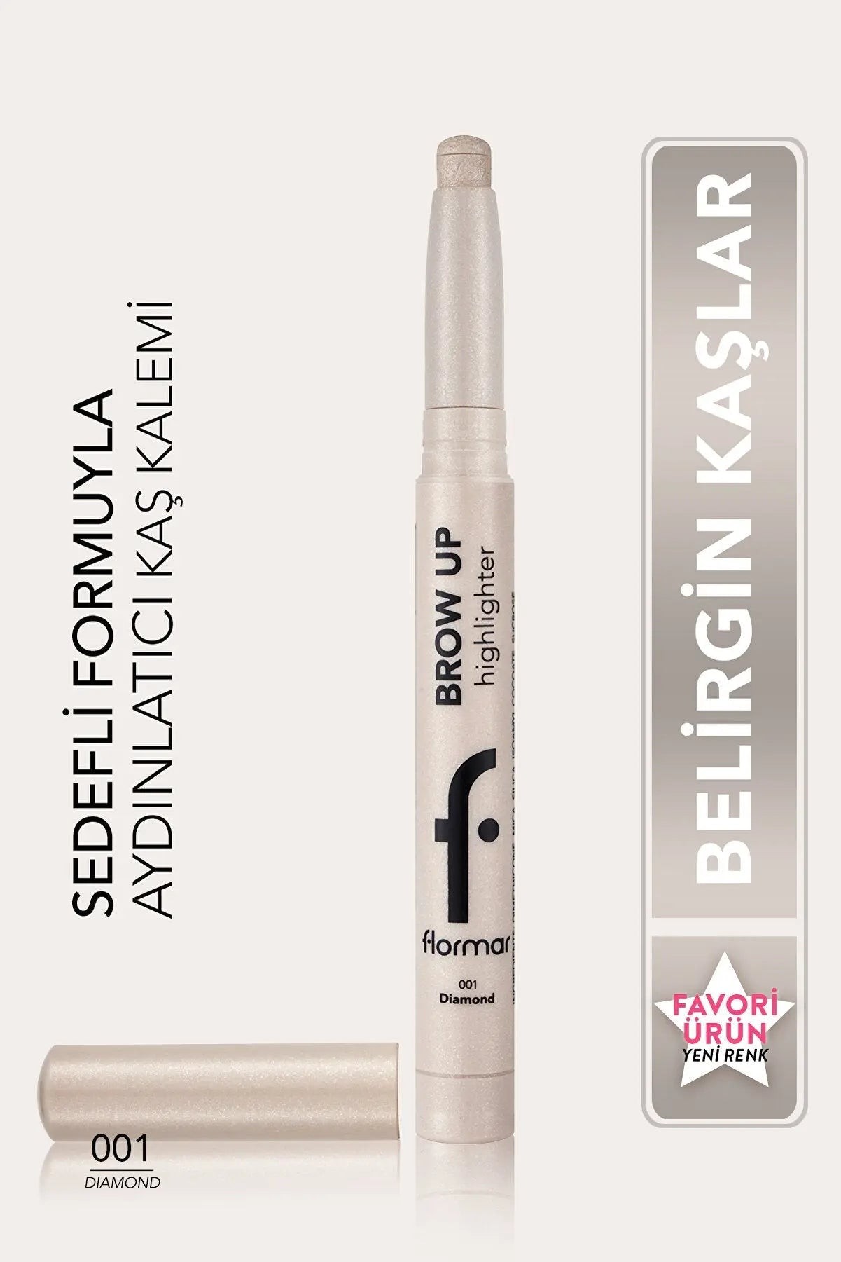 Lift Highlighting Eyebrow Pencil Silver -brow Up Highlighter Pencil-001 Diamond