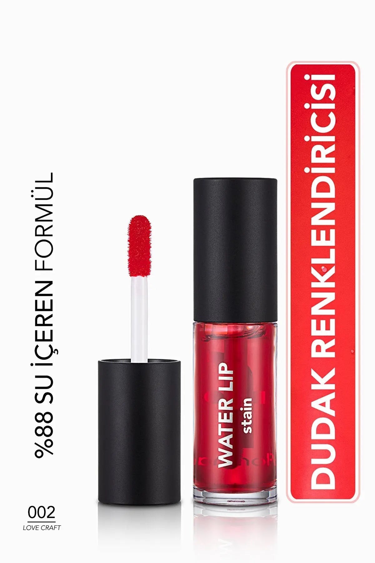 Permanent Matte Lip Tint (Red) - Water Lip Stain - 002 Love Craft