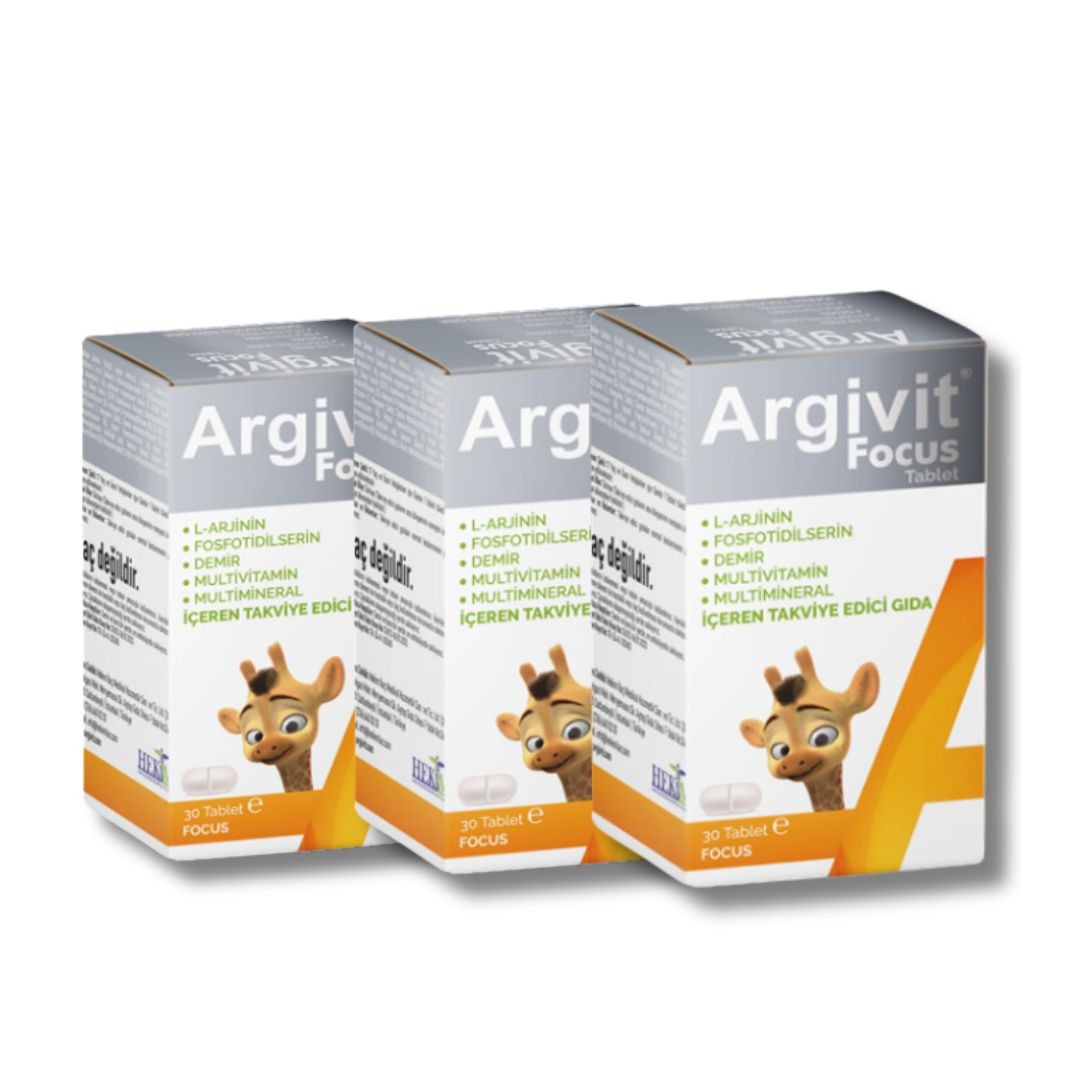 Argivit Focus Tablets - 3 Packs