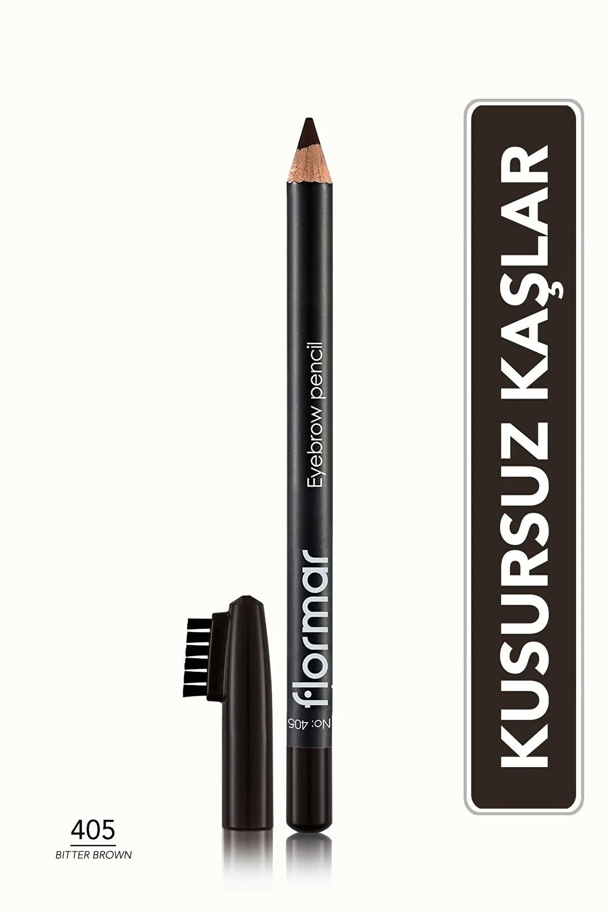 Eyebrow Pencil with Brush Cap (Brown) - Eyebrow Pencil - 405 Bitter Brown