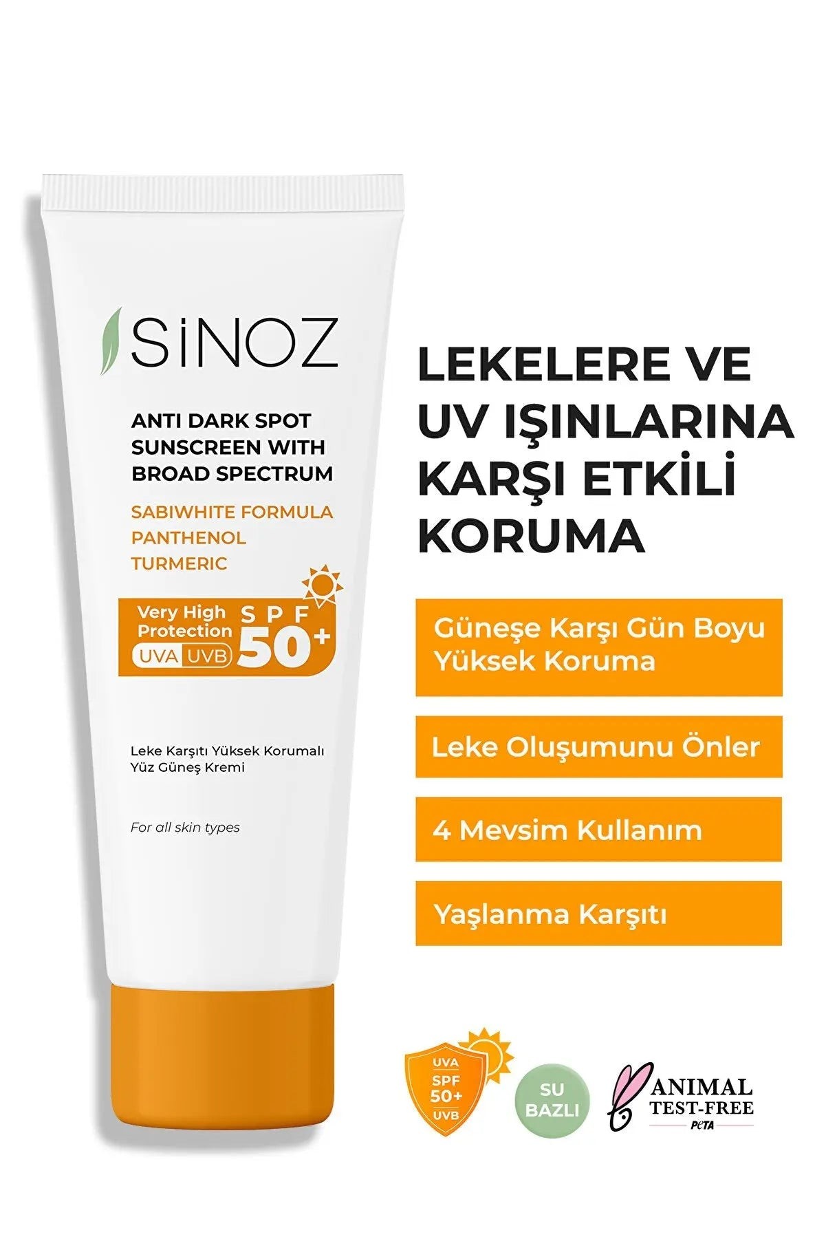 SPF 50 Anti-Blemish High Protective Face Sun Cream 50 ml For Normal And Dry Skin
