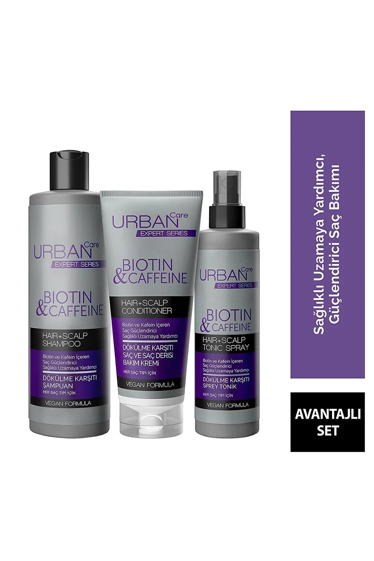 Expert Biotin and Caffeine Series Anti-Hair Hair Care Set - Helps Fast Growth