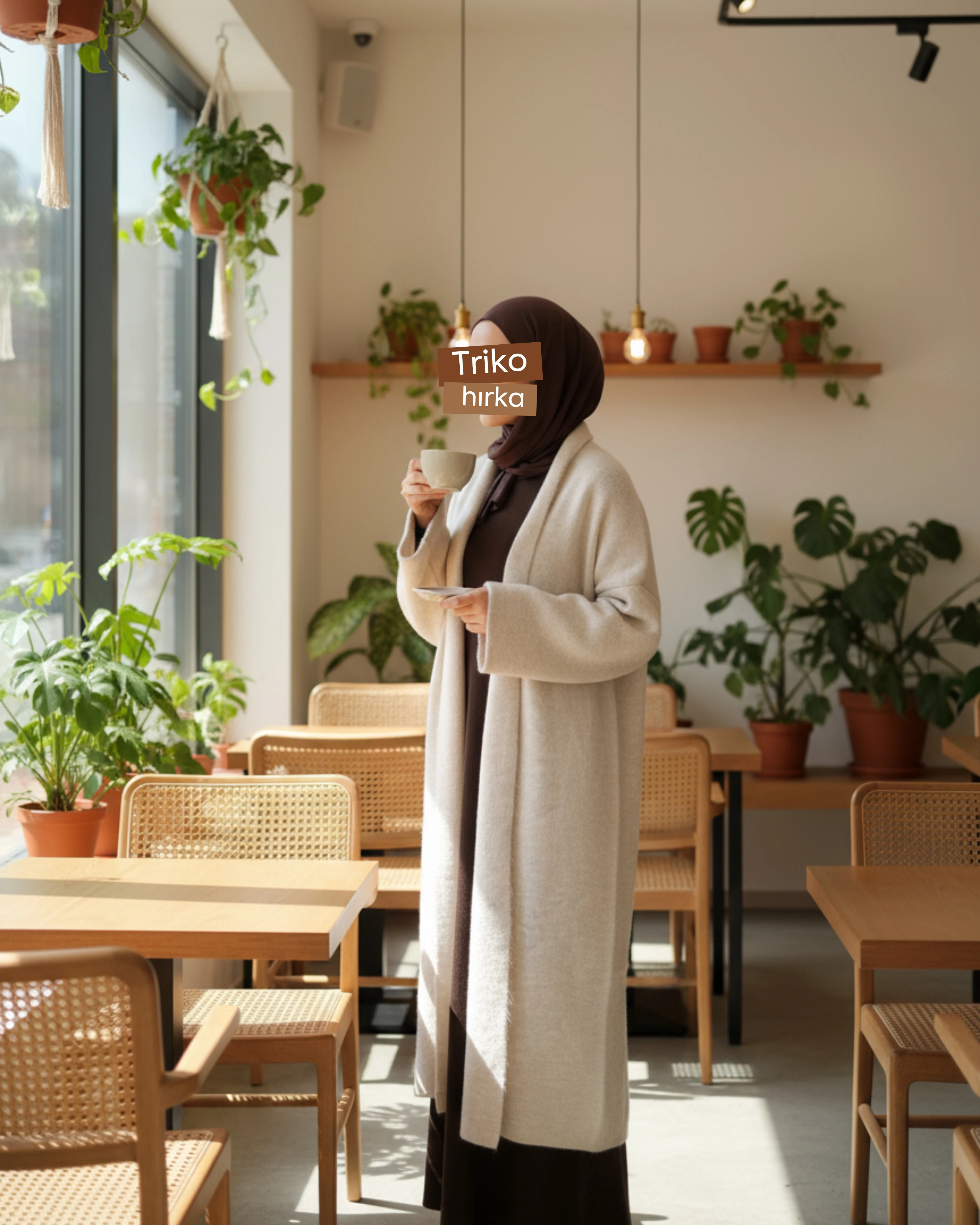 TAM BOY TRİKO HIRKA - KREM